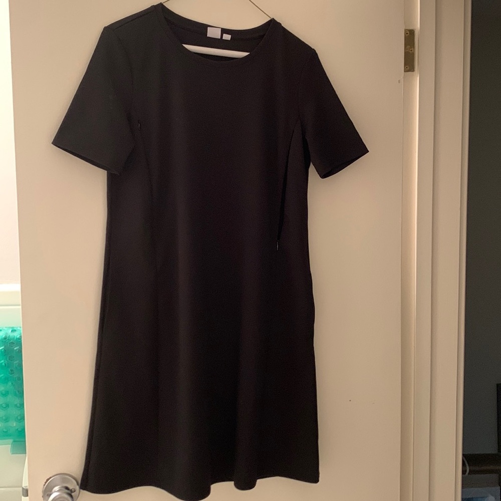 Gap Maternity Black Nursing Dress Small